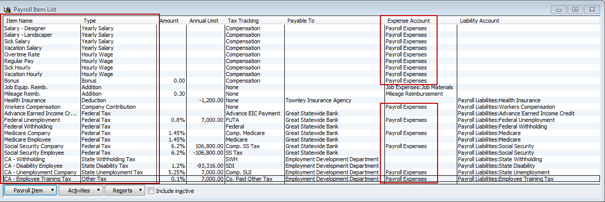 QuickBooks Creating a More Meaningful Payroll Expenses 